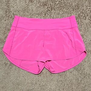 Lululemon Speed Up Short Long *4" Sonic Pink 10